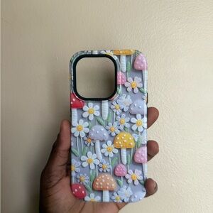 Mushroom Pattern iPhone 14 Pro Case